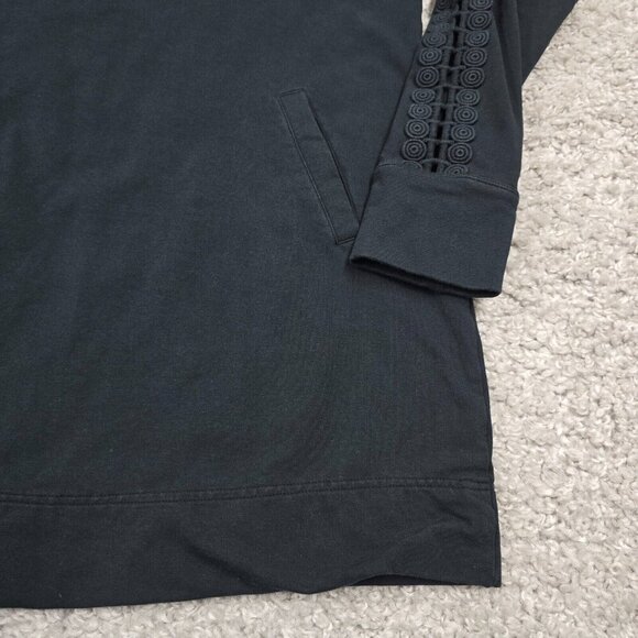 Lilly Pulitzer Skipper Popover Mini Dress Medium Faded Black 1/2 Zip Beachy READ - Picture 2 of 11